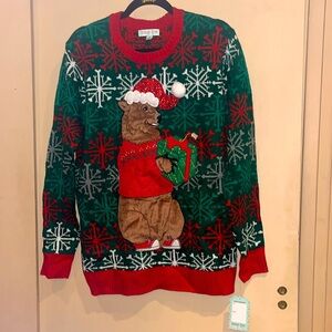 Holiday Hype Men’s Christmas sweater size medium anew With Tag